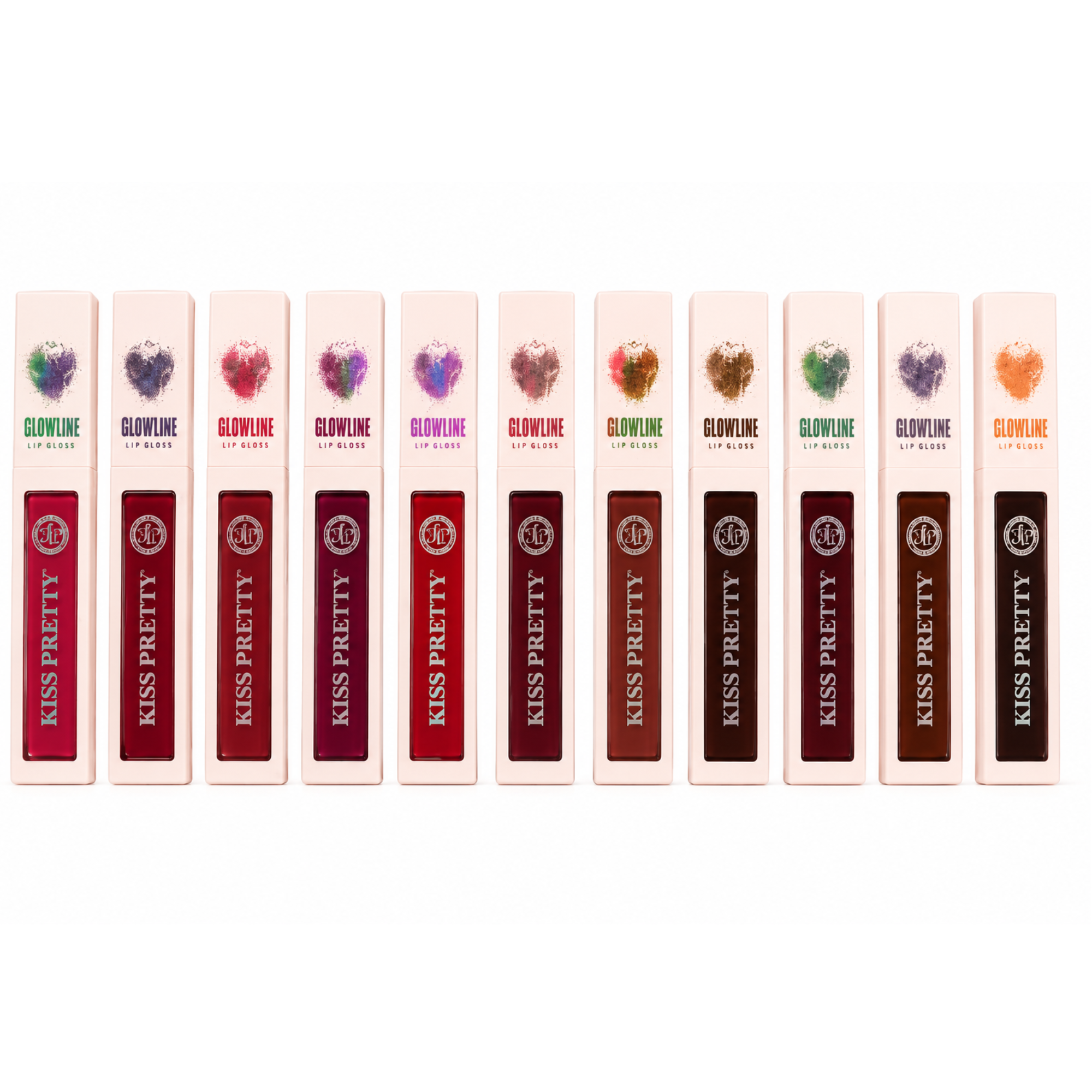 GLOWLINE Kiss Pretty Matte Liquid Lipstick Set, Multi Colors (Pack of 11)