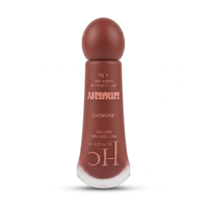 HUDA COLOR Glowline Smushy Matte Lip Balm, 4.5g – Hydrating Liquid-to-Matte Nude Brown Lip Cream – Long Lasting Tinted Lip Balm & Nourishing Velvet Lip Base for Women