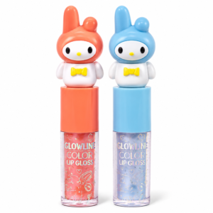 GLOWLINE Color Tint Shimmer Lip Gloss Cartoon Character Combo (Pack of 2)