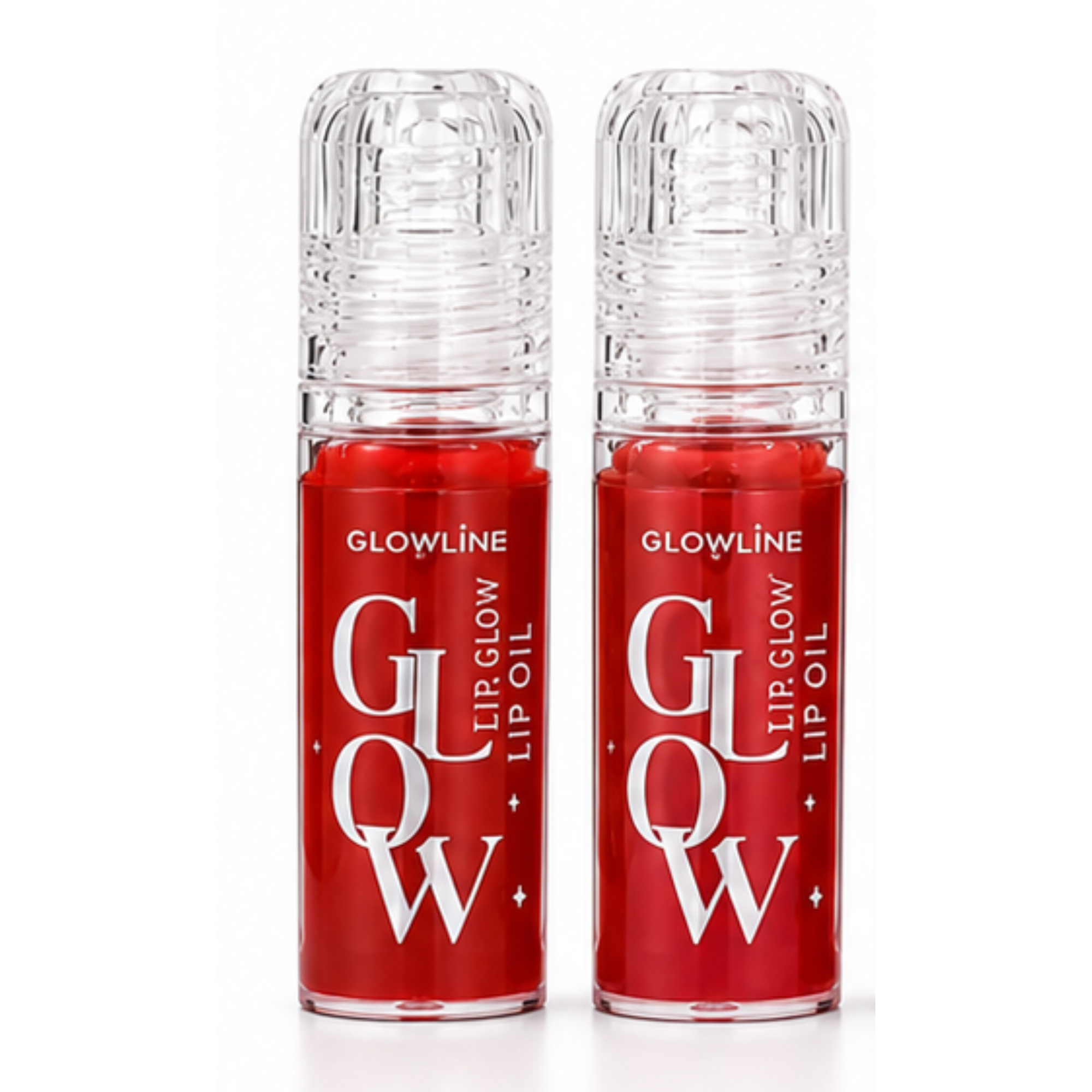 GLOWLINE Glow Lip Oil Hydrating Glossy Tint Combo, Red Shades (Pack of 2)