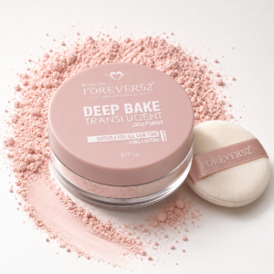 Deep Bake Translucent Loose Powder – Lightweight Setting Powder for Natural Matte Finish, Shine Control & Smooth-Looking Makeup – 7.5 g Beauty Product