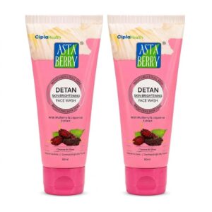 De-Tan Skin Whitening Face Wash For Skin Brightening & Tone Deep Cleanses The Skin Removes Dead Cells Helps Reduce Tanning Pack Of 2