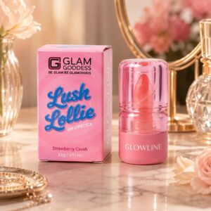 Lollie pH Lipstick – Strawberry Crush (3.8g) | Temperature Color Changing Magic Pink Lip Balm | Transparent Hydrating Lipstick for Women