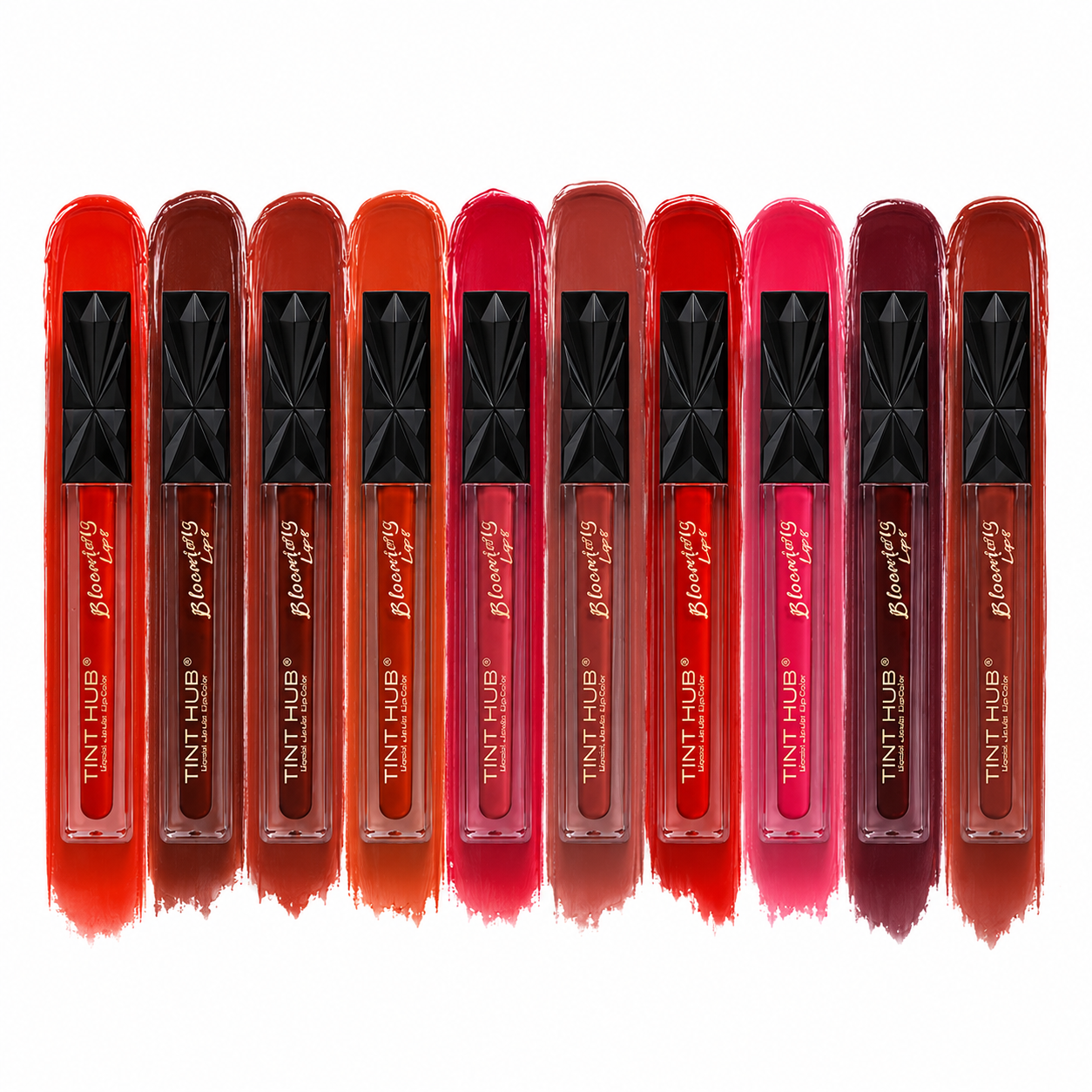 TINT HUB Blooming Lips Matte Liquid Lip Color Set (Pack of 1) - Long Lasting - Waterproof & Smudge Proof Multi-Color Lip Gloss Combo Kit
