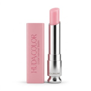 HUDA COLOR Glowline Color Revival Balm – Hydrating pH-Balancing Tinted Lip Balm for Women – Long Lasting Moisture, Intense Nourishment & Natural Pink Glow Lip Treatment