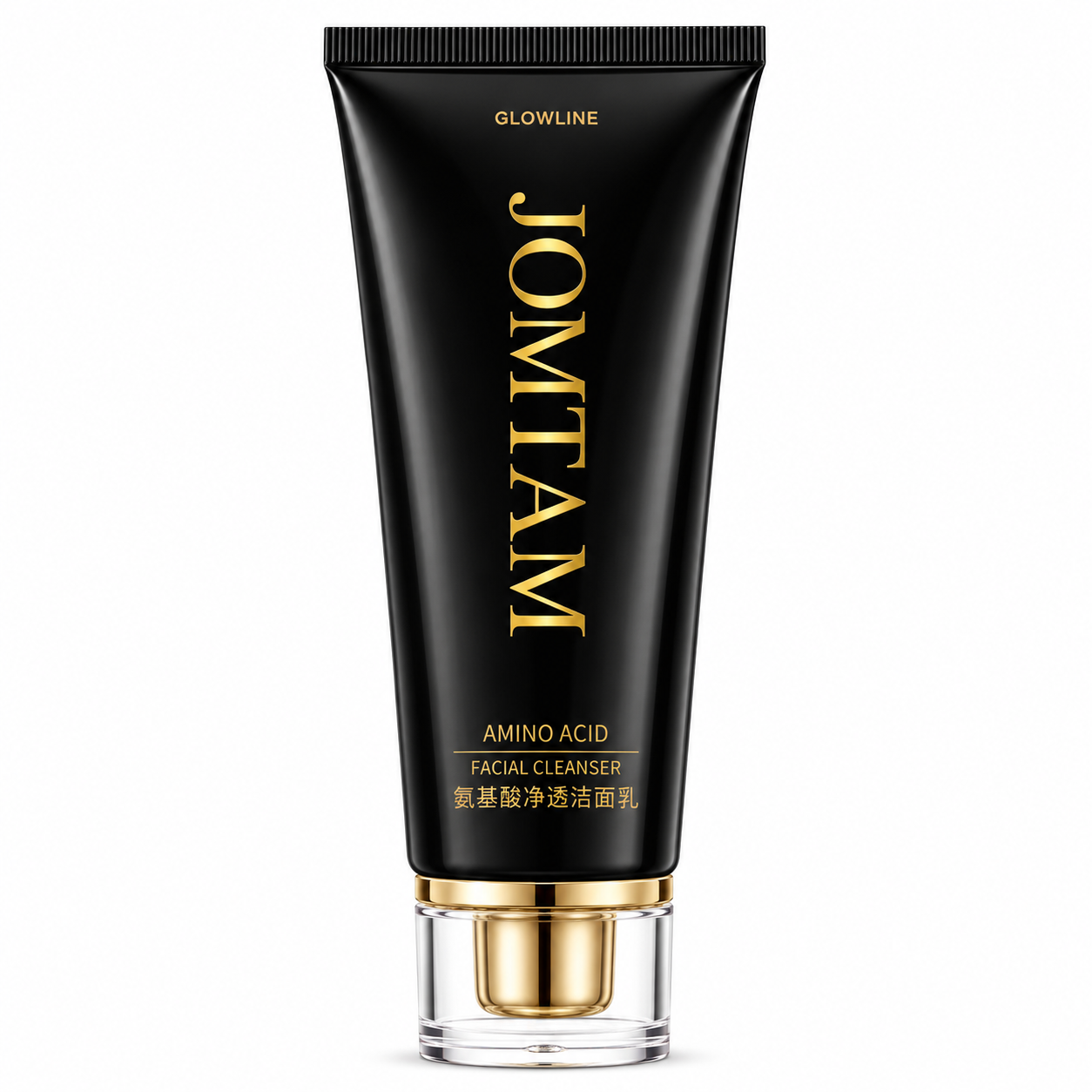 JOMTAM Amino Acid Facial Cleanser - Black Tube - Daily Facial Cleanser for Dirt, Oil & Impurities - Fresh Clean Skin Care Face Wash