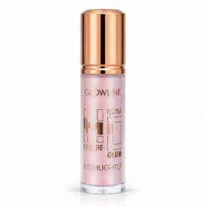 Glowline – Ultra HD Nature Glow Liquid Highlighter – Light Pink – Waterproof Long Lasting Shimmer Makeup Base – Illuminator Liquid Body & Face Glow Drops