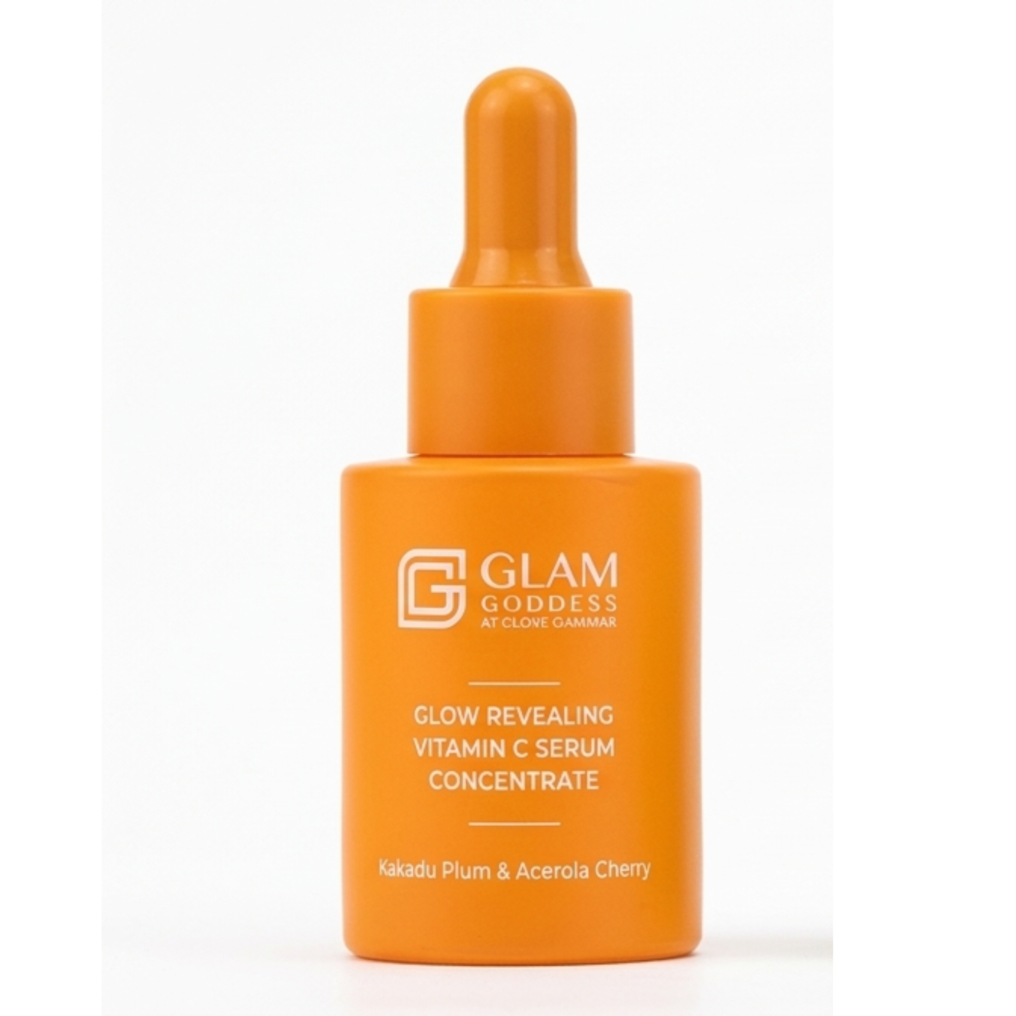 GLAM GODDESS Glow Revealing Vitamin C Serum Concentrate - Skin Brightening & Face Serum, Orange Dropper Bottle, 30ml