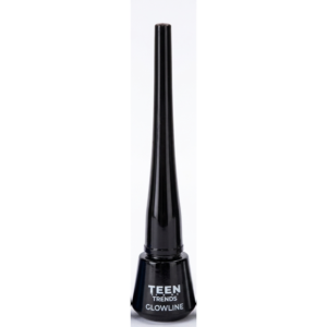 GLOWLINE Teen Trends Liquid Eyeliner – Long Lasting Matte Black Eye Liner for Women, Smudge-Proof & Waterproof Intense Black Finish, 5ml