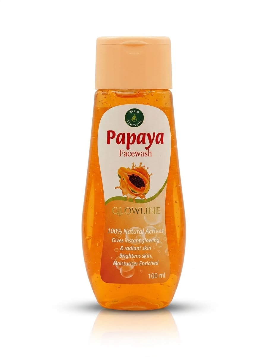 GLOWLINE Papaya Face Wash for Instant Glowing & Radiant Skin - 100ml