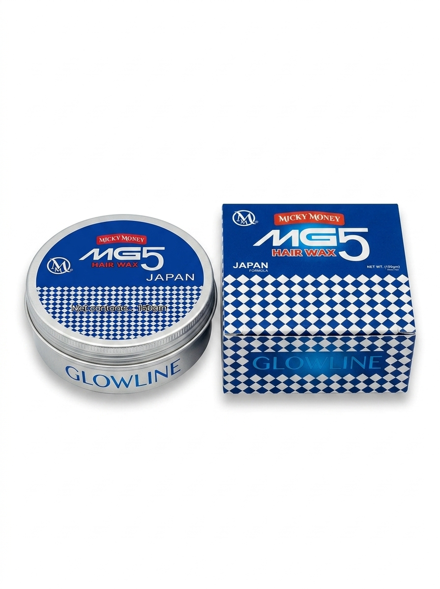 MG5 Hair Wax by Glowline - Strong Hold Matte Finish Styling Wax (150g)