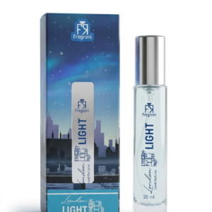 Fregroni London Light Travel Perfume for Men & Women, 20ml Miniature Pocket Perfume Spray, Long Lasting Fresh Aquatic Fragrance Body Spray (Glowline Series)