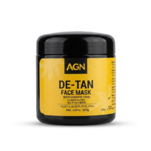AGN De-Tan Face Mask for Glowing Skin – Bio Inatamin Free Skin Brightening & Tan Removal Face Pack, Black Jar, 300g