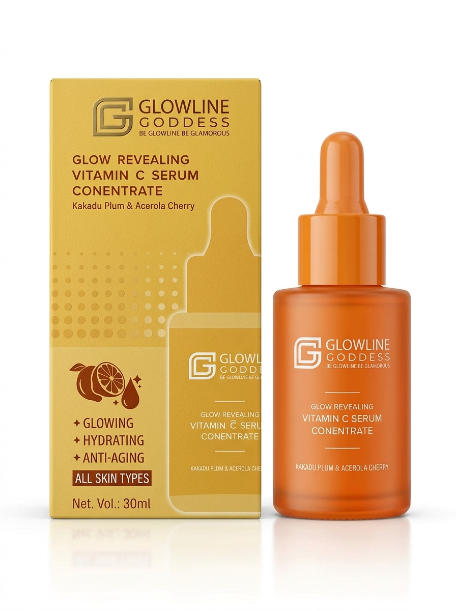Glowline Goddess Vitamin C Face Serum for Glowing Skin (30ml)