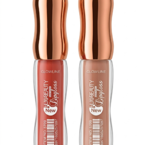 GLOWLINE Liquid Lip Gloss Set for Women, Terracotta Red and Caramel Nude Brown, Highly Pigmented Glossy Lip Color for Everyday and Party Makeup, Pack of 2