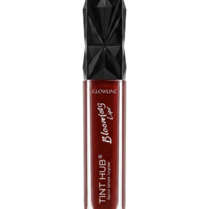 GLOWLINE TINT HUB Blooming Lips Liquid Matte Lipstick for Women – Long Lasting Waterproof & Smudge Proof Lip Color – Deep Wine Maroon Lip Tint – 6ml