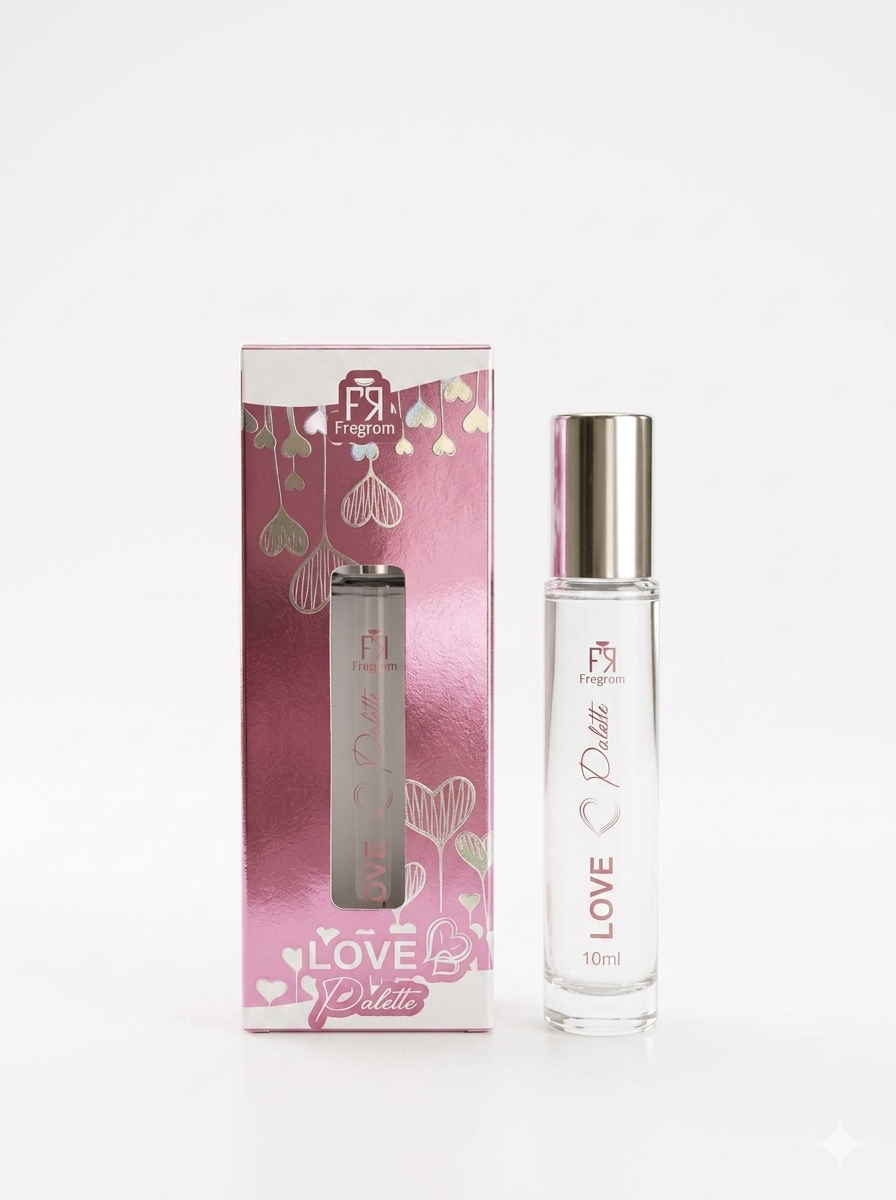 Fregrom Love Palette Apparel Perfume for Women, 10ml Miniature Travel Pocket Perfume Spray, Long Lasting Sweet Floral Fragrance Body Spray (Glowline Series)