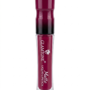 GLAMTONE Matte Liquid Lipstick for Women – Long Lasting Waterproof Velvet Smooth Lip Color, Highly Pigmented Deep Wine Maroon Shade, 1 Count