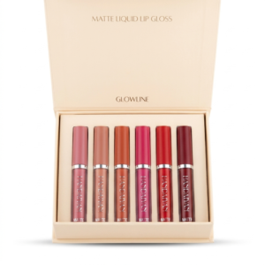 Matte Liquid Lip Gloss Gift Set, 6 Pcs Long Lasting Waterproof Liquid Lipstick Combo for Women & Girls, Non-Sticky Smudge Proof Matte Lip Tint Kit, Pack of 6 Multicolor