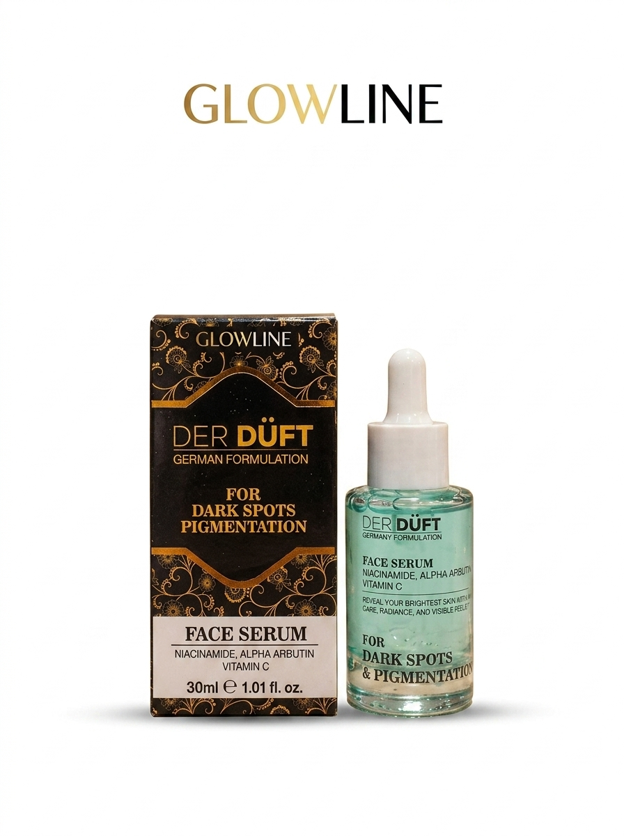 Face Serum for Dark Spots & Pigmentation - German Formulation Serum with Niacinamide, Alpha Arbutin & Vitamin C - Skin Brightening & Radiance Drops for All Skin Types - 30ml