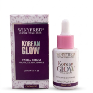 Winyfred Korean Glow Facial Serum with Propolis & Niacinamide – Glowline Korean Formulation Face Serum for Glass Skin – Brightening & Acne Marks – 30ml