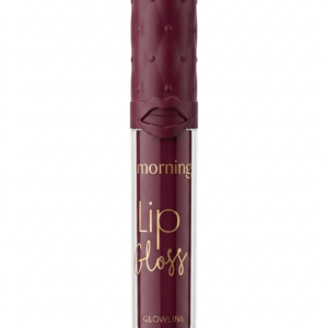 GLOWLINE Morning Tinted Lip Gloss, High Shine & Non-Sticky Liquid Lipgloss for Women and Girls, Long Lasting Hydrating Formula, Plum Wine Shade, 4ml