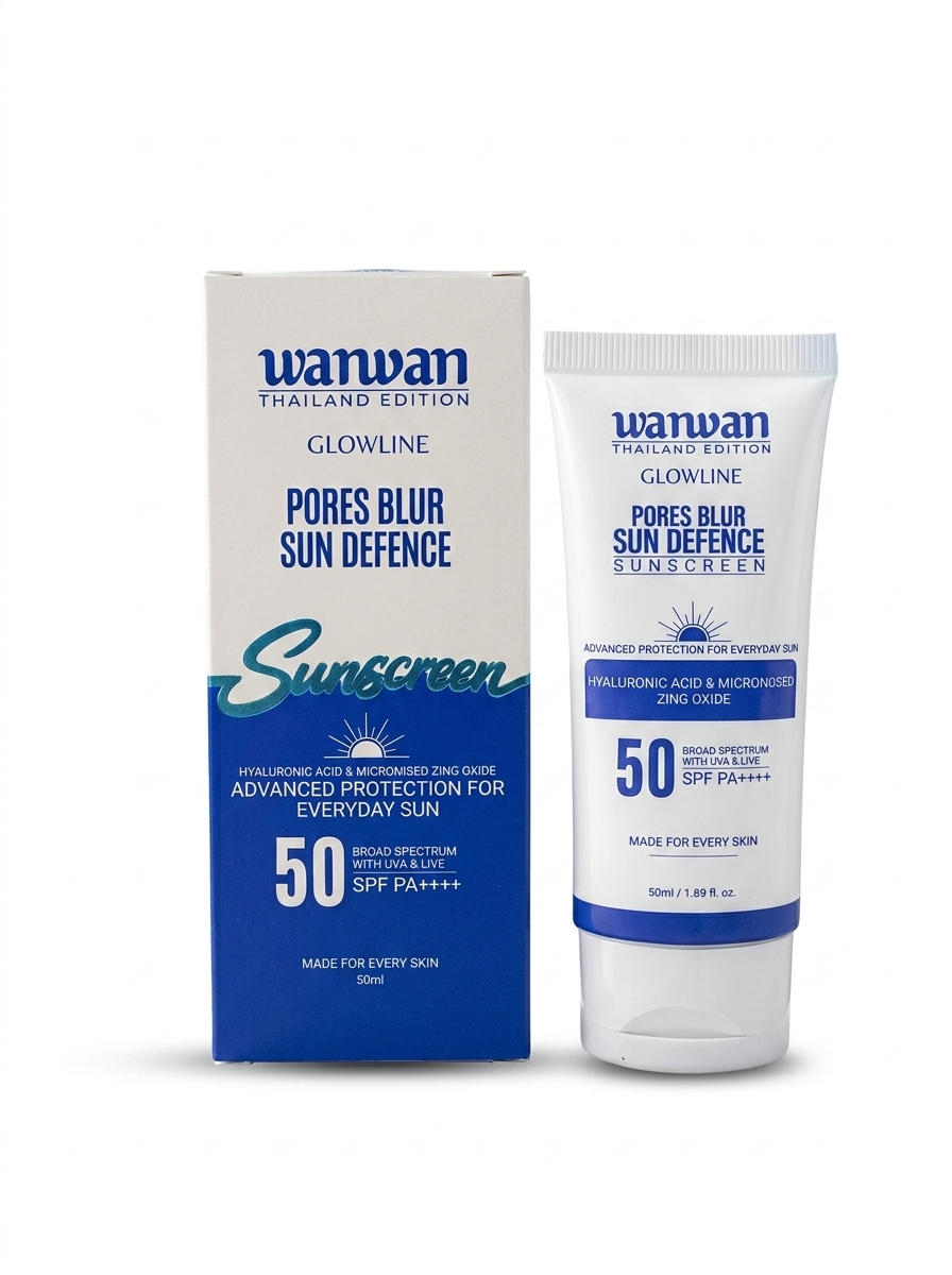 Blur Sun Defence Sunscreen SPF 50 PA++++ - Thailand Edition Matte Sunscreen with Hyaluronic Acid & Micronised Zinc Oxide - Broad Spectrum UVA & UVB Protection for Every Skin Beauty Product